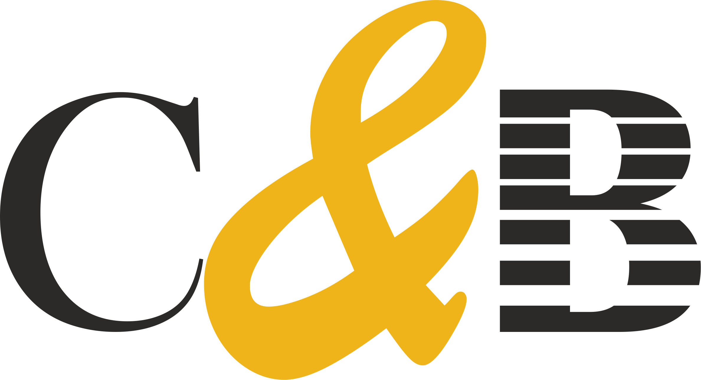 c and b logo