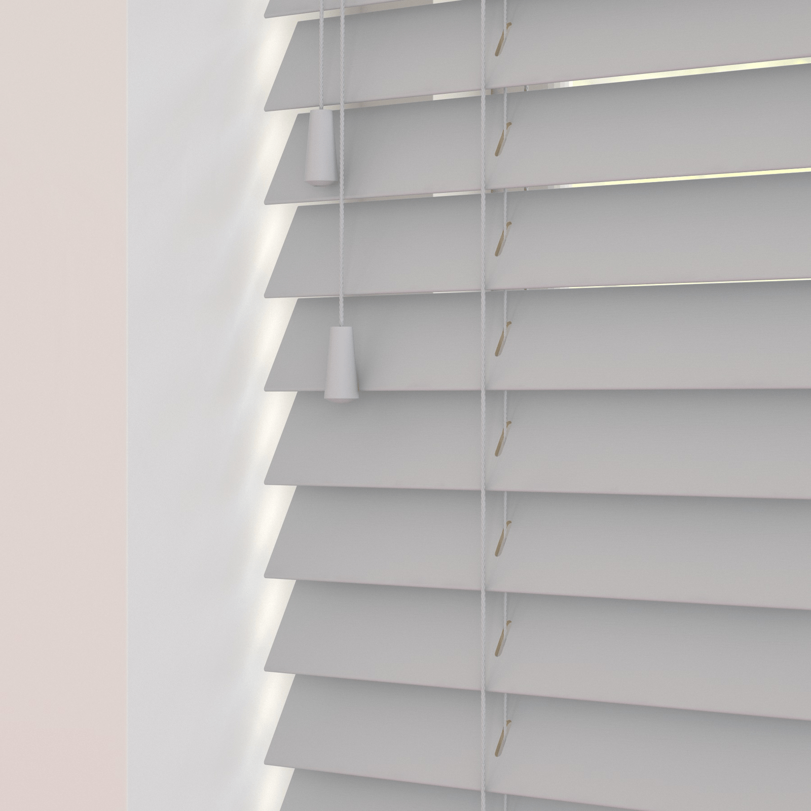 close up venetian blinds